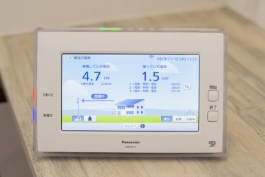 太陽光発電のモニター