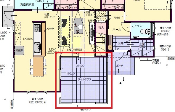 中庭住宅の間取り　屋外空間を取り入れた間取り