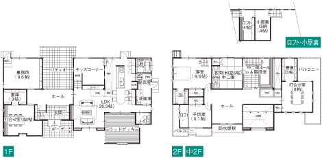 シエスタ21モデルハウス 間取り図