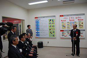 2015年3月　当社から県への寄付金を活用して「訓練用AEDセット」二式が香川県防災センターに寄贈されました。